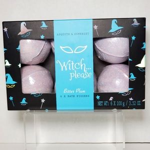 NEW Asquith & Somerset 'Witch... Please' Bitter Plum (6) Bath Fizzers Halloween